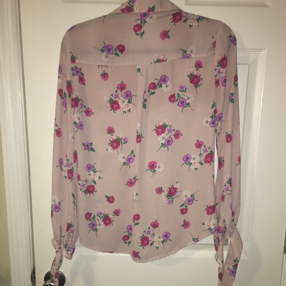 Express Slim Fit Portofino Shirt with Tie Sleeves - Picture 6 of 7